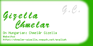 gizella chmelar business card